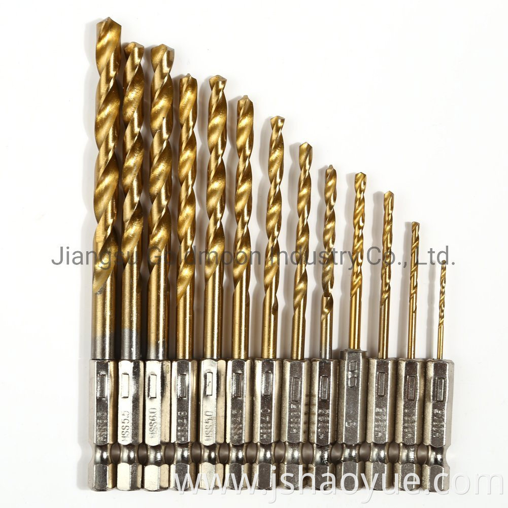 170PCS DIN338 HSS Driver PDC Twist Diamond Core Drill Bit Set in Metal Case